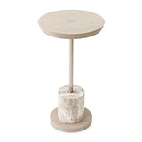 Lotus Bay Sand Chairside Table - Ornate Home