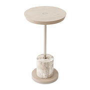 Lotus Bay Sand Chairside Table - Ornate Home