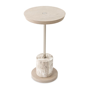 Lotus Bay Sand Chairside Table - Ornate Home