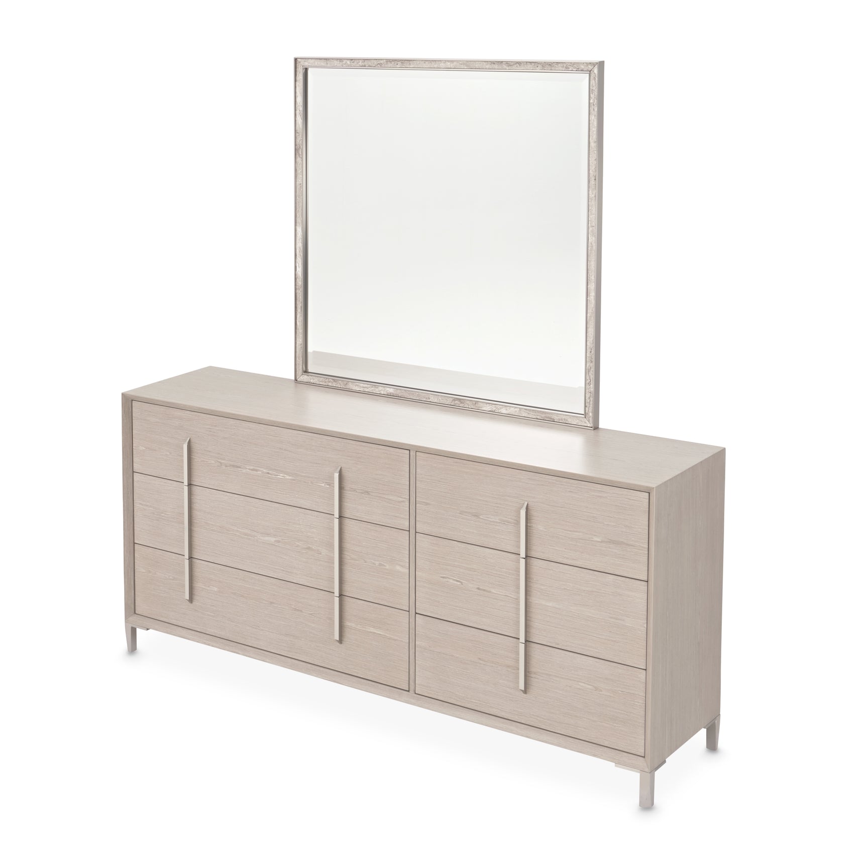 Lotus Bay Sand Large Dresser with Mirror - Ornate Home