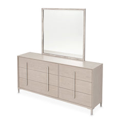 Lotus Bay Sand Large Dresser with Mirror - Ornate Home
