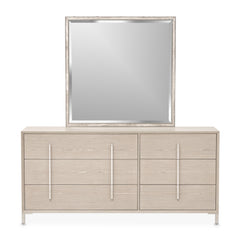 Lotus Bay Sand Large Dresser with Mirror - Ornate Home
