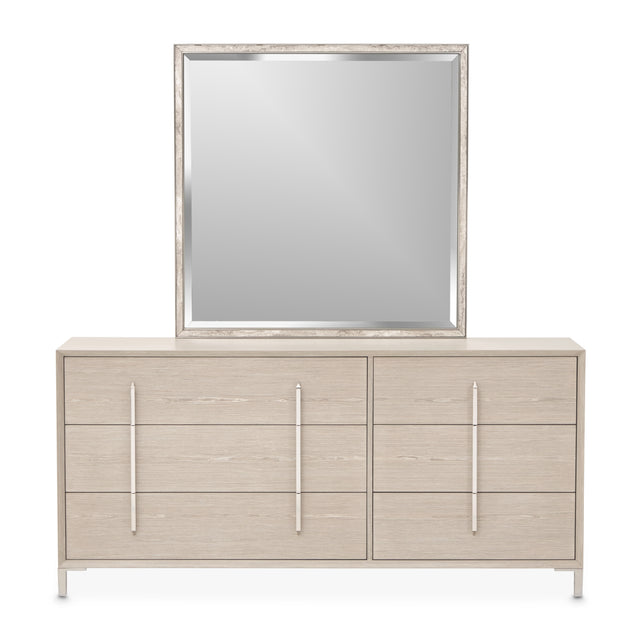 Lotus Bay Sand Large Dresser with Mirror - Ornate Home