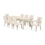 Lotus Bay Sand Narrow Rectangular Dining Table - Ornate Home
