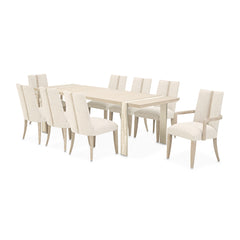 Lotus Bay Sand Narrow Rectangular Dining Table - Ornate Home
