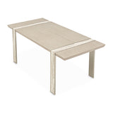 Lotus Bay Sand Narrow Rectangular Dining Table - Ornate Home