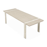 Lotus Bay Sand Narrow Rectangular Dining Table - Ornate Home
