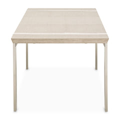 Lotus Bay Sand Narrow Rectangular Dining Table - Ornate Home