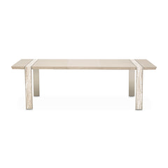 Lotus Bay Sand Narrow Rectangular Dining Table - Ornate Home