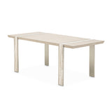 Lotus Bay Sand Narrow Rectangular Dining Table - Ornate Home