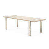 Lotus Bay Sand Narrow Rectangular Dining Table - Ornate Home