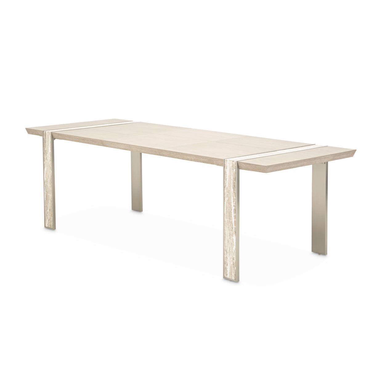 Lotus Bay Sand Narrow Rectangular Dining Table - Ornate Home