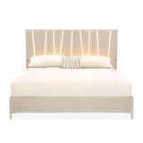 Lotus Bay Sand Panel Bed with LED Lights - Ornate Home
