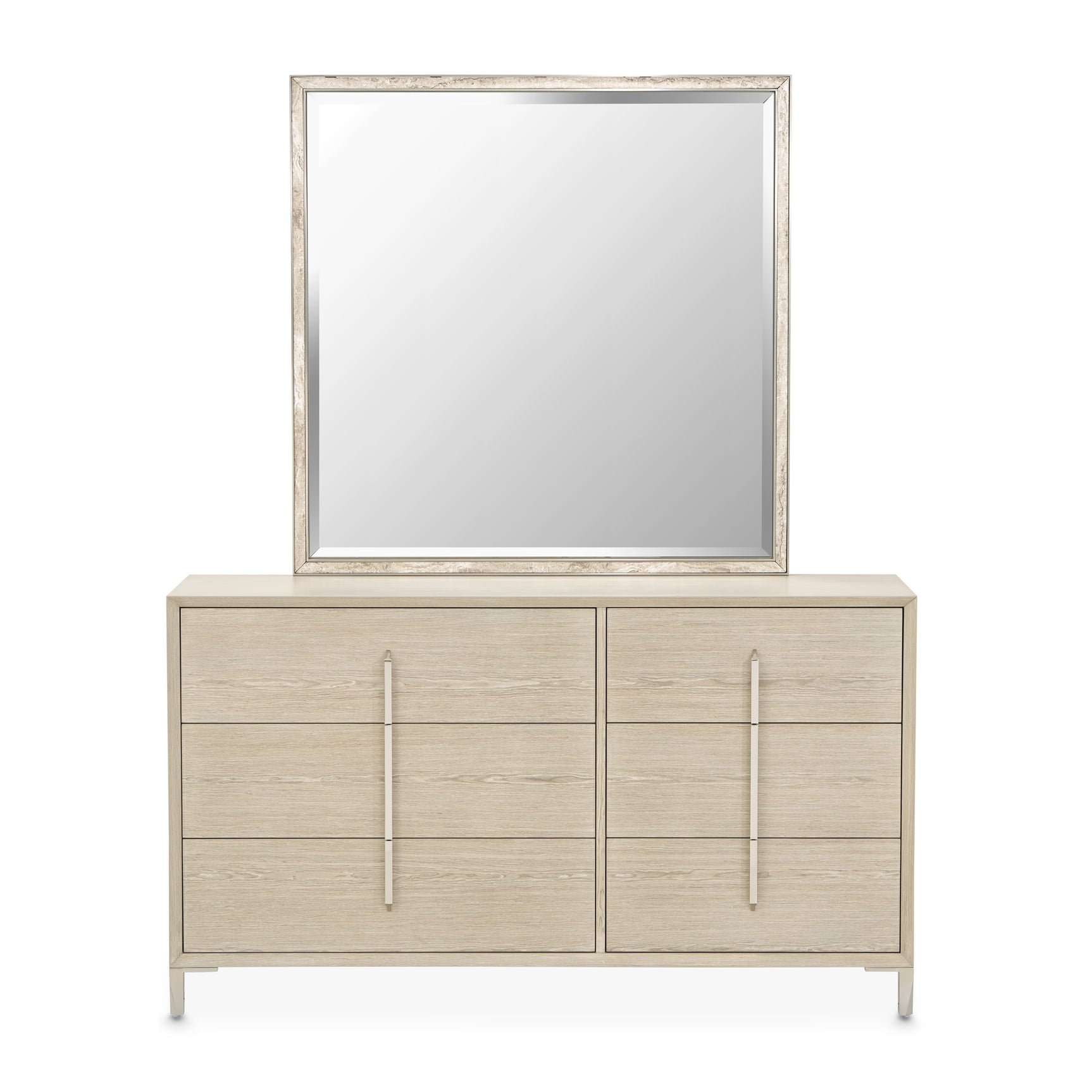 Lotus Bay Sand Small Dresser with Mirror - Ornate Home