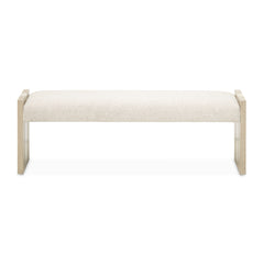 Lotus Bay Sand/Tusk Bench - Ornate Home