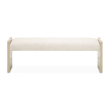 Lotus Bay Sand/Tusk Bench - Ornate Home