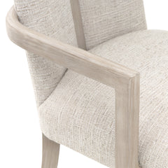 Lotus Bay Sand/Tusk Dining Arm Chair - Ornate Home