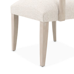 Lotus Bay Sand/Tusk Dining Arm Chair - Ornate Home