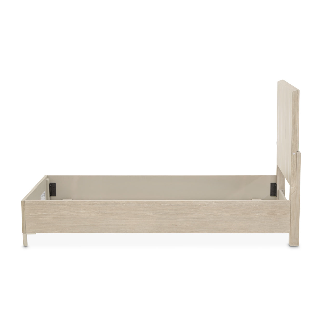 Lotus Bay Sand Twin Panel Bed with LED Lights - Ornate Home