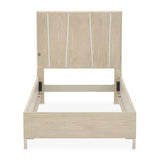 Lotus Bay Sand Twin Panel Bed with LED Lights - Ornate Home
