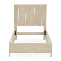 Lotus Bay Sand Twin Panel Bed with LED Lights - Ornate Home