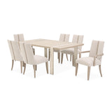 Lotus Bay Sand Wide Rectangular Dining Table - Ornate Home