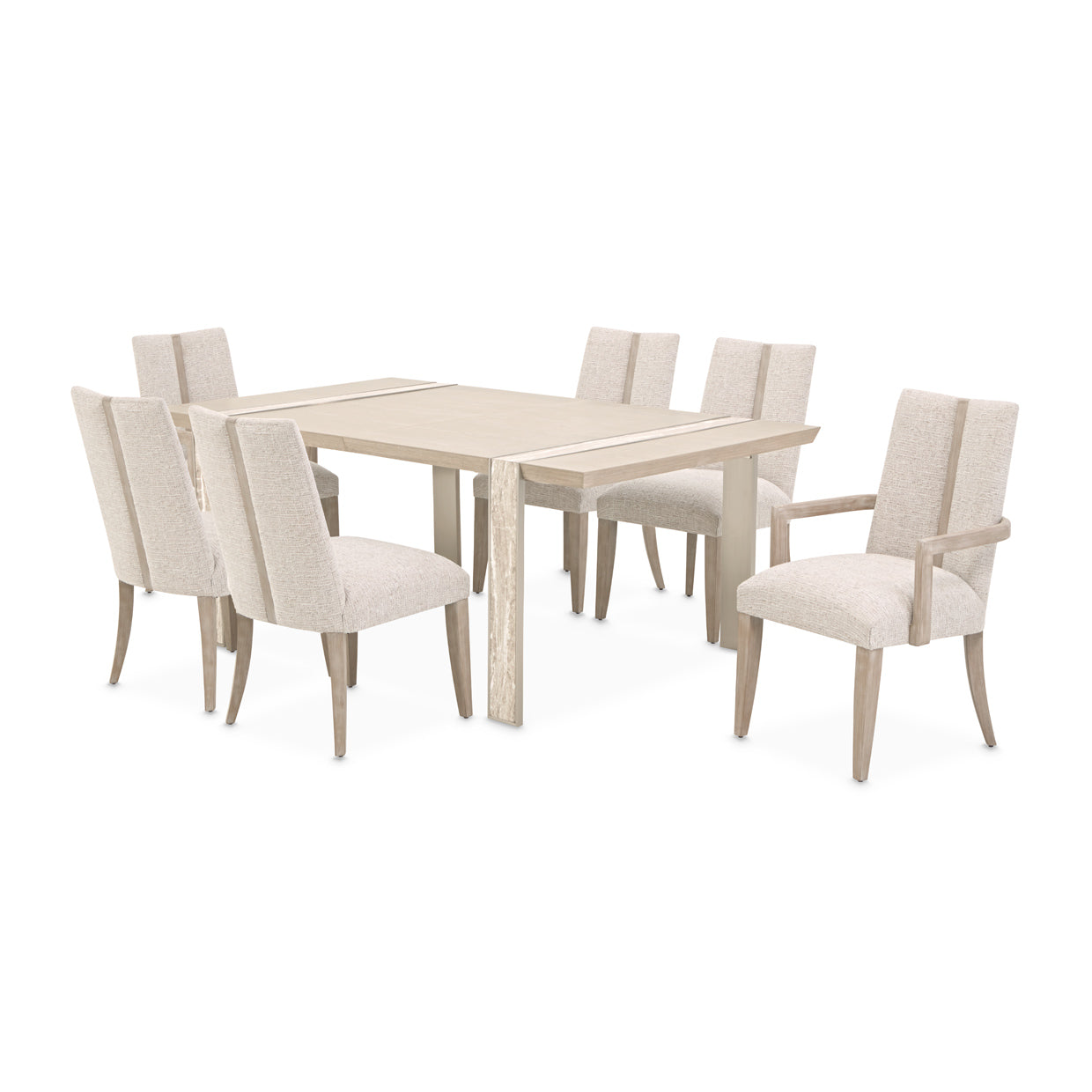 Lotus Bay Sand Wide Rectangular Dining Table - Ornate Home