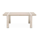 Lotus Bay Sand Wide Rectangular Dining Table - Ornate Home