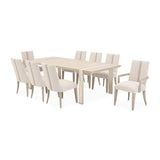 Lotus Bay Sand Wide Rectangular Dining Table - Ornate Home