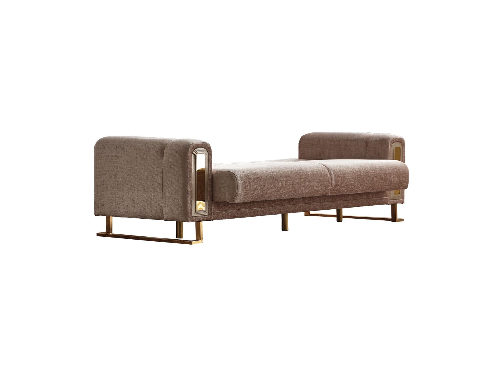 Lotus Cream 3-pieces (Sofa & Loveseat & Chair) Living Room Set