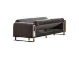 Lotus Grey Convertible Sofa
