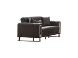 Lotus Grey 3-pieces (Sofa & Loveseat & Chair) Living Room Set