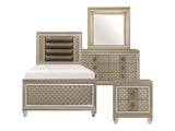Loudon Champagne 4-piece Twin Bedroom Set - Ornate Home