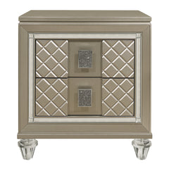 Loudon Champagne/Bronze 5-Piece Twin Bedroom Set - Ornate Home
