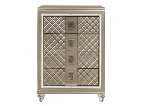 Loudon Champagne Youth Chest - Ornate Home