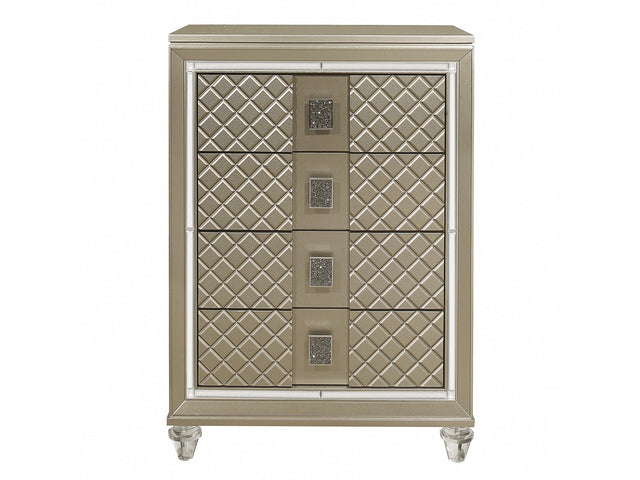 Loudon Champagne Youth Chest - Ornate Home