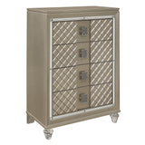 Loudon Champagne Youth Chest - Ornate Home