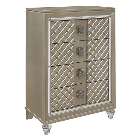 Loudon Champagne Youth Chest - Ornate Home