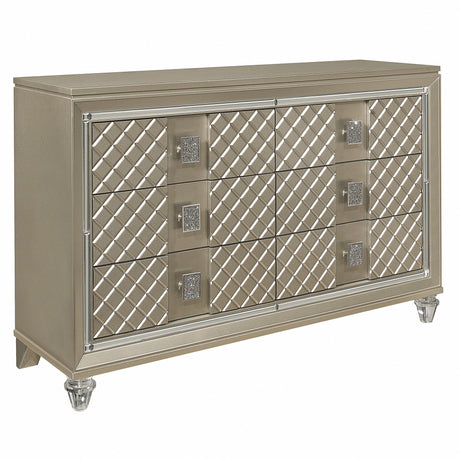 Loudon Champagne Youth Dresser - Ornate Home