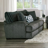 Loughlin Gun Metal Loveseat - Ornate Home