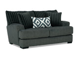 Loughlin Gun Metal Loveseat - Ornate Home