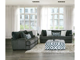 Loughlin Gun Metal Sofa & Loveseat - Ornate Home