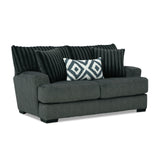 Loughlin Gun Metal Sofa & Loveseat - Ornate Home
