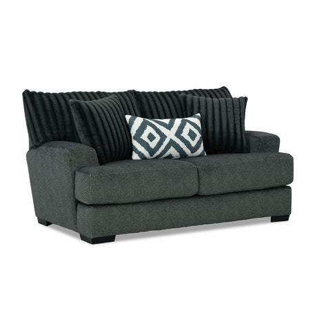Loughlin Gun Metal Sofa & Loveseat - Ornate Home