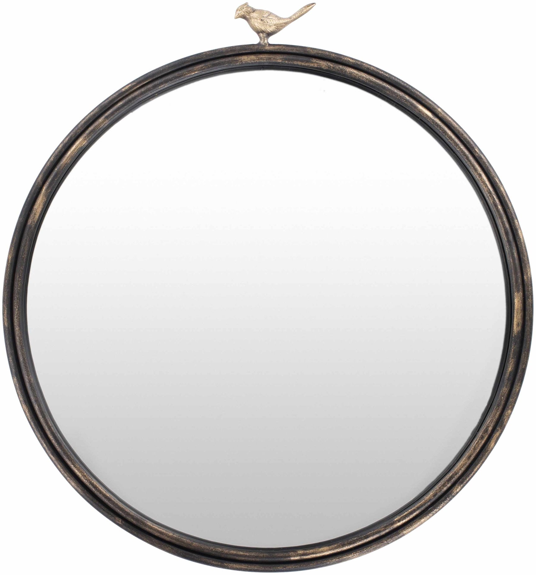 Loughlinstown Gold Frame Round Mirror - Ornate Home