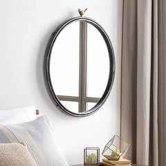 Loughlinstown Gold Frame Round Mirror - Ornate Home