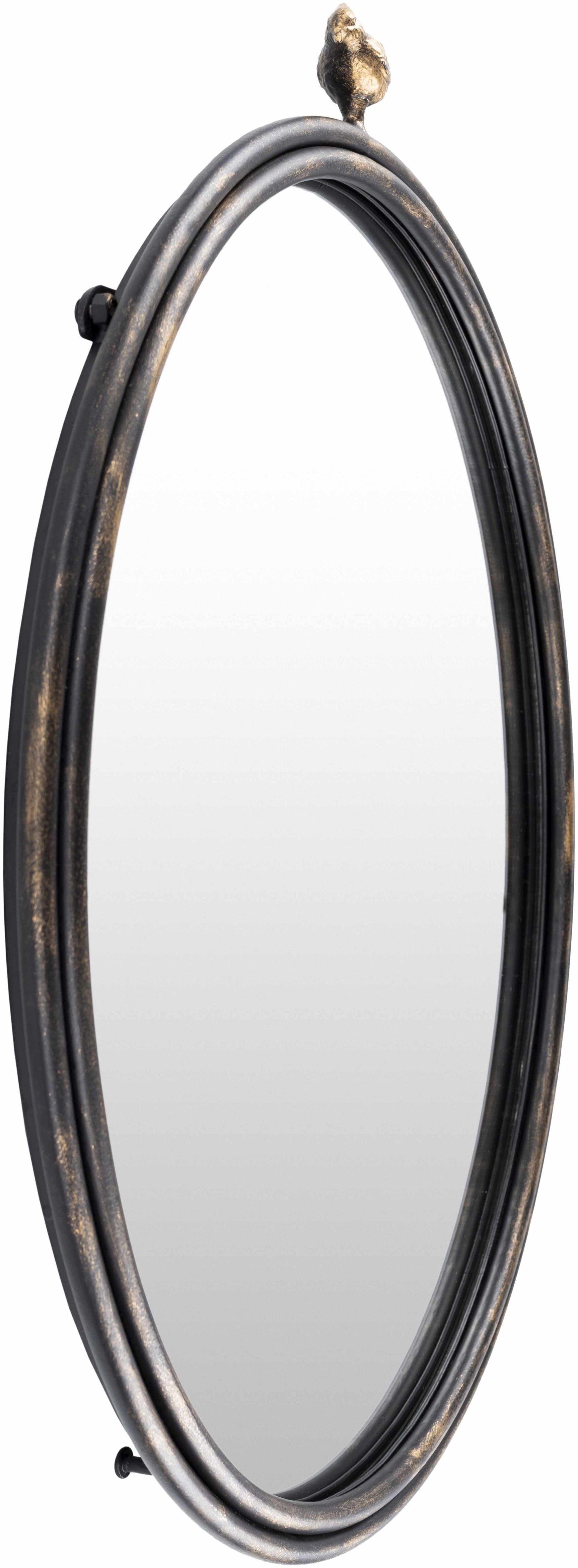 Loughlinstown Gold Frame Round Mirror - Ornate Home