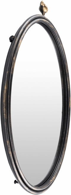 Loughlinstown Gold Frame Round Mirror - Ornate Home