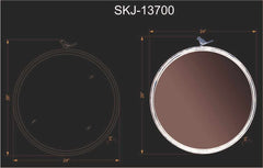 Loughlinstown Gold Frame Round Mirror - Ornate Home