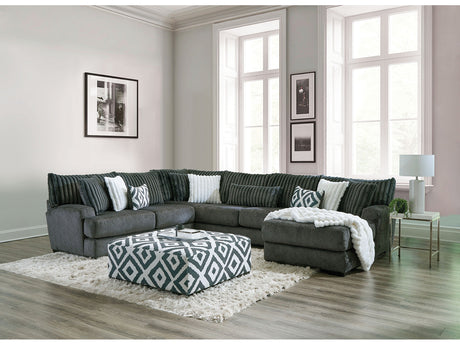 Loughton Gun Metal Sectional - Ornate Home